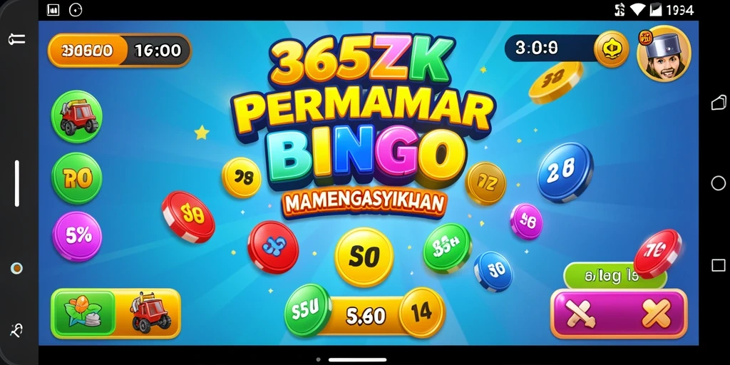 Gameplay seru dalam aplikasi Bingo 365ZK.