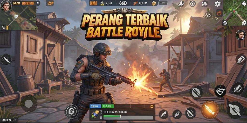 Gameplay seru dengan strategi bertahan hidup di 66D.