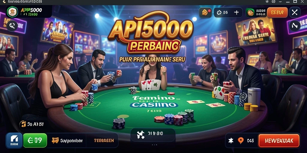 Tampilan gameplay seru di API5000 Live Casino.
