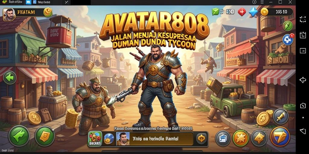 Gameplay Tycoon yang menarik dengan pengelolaan bisnis mendalam.