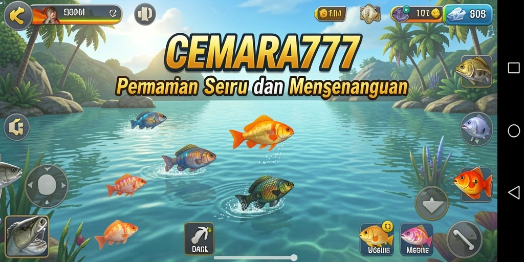 Gameplay seru dalam CEMARA777 yang menampilkan pengalaman memancing.