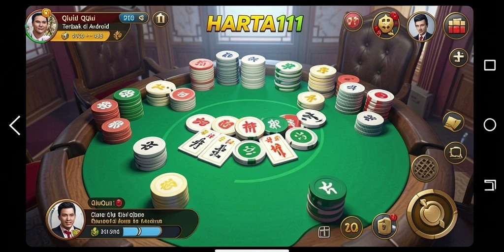 Tampilan gameplay QiuQiu yang seru dan mengasyikkan di HARTA11.