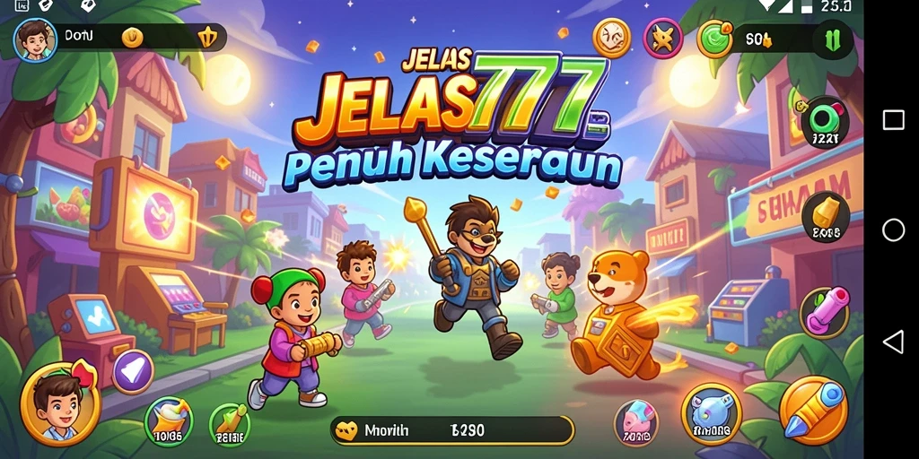 Tampilan gameplay seru dalam JELAS777 dengan berbagai tantangan arcade.