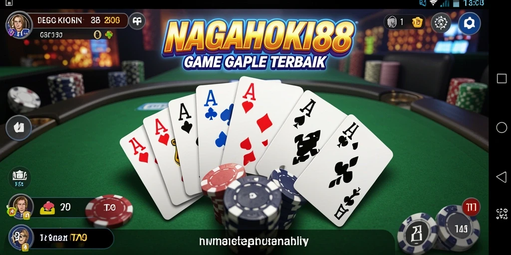 Screenshot utama NAGAHOKI88 menunjukkan antarmuka gameplay Gaple yang menarik.