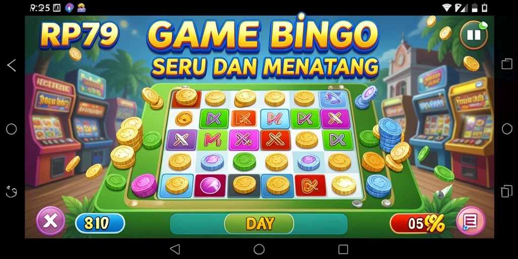 Screenshot RP79 menampilkan gameplay Bingo yang seru dan interaktif.