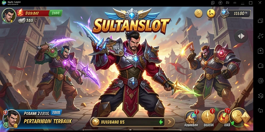 Menampilkan gameplay pertarungan seru di SULTANSLOT.