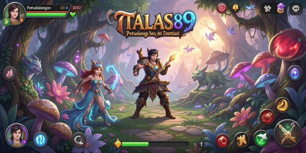 Tampilan gameplay TALAS89 dengan grafik menawan dan petualangan seru